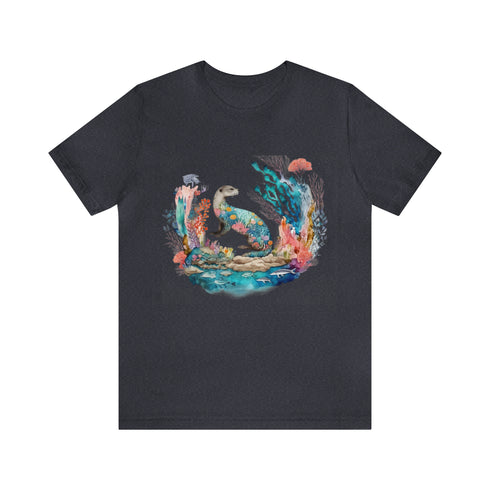Oceanic Dreams - Short Sleeve Tee Heather Navy